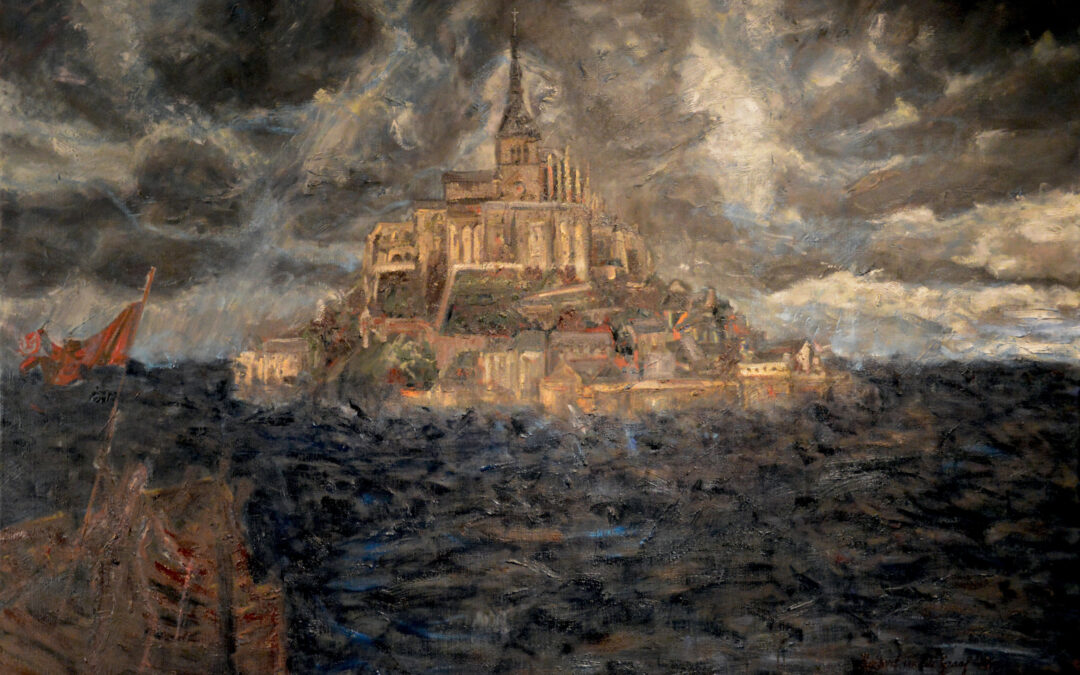 St. Joan of Arc approaching Le Mont St. Michel