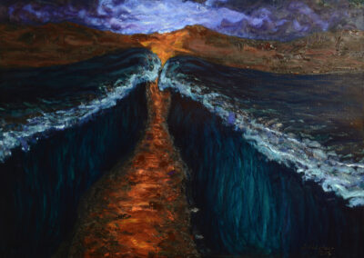 Moses walking through the Red Sea_2