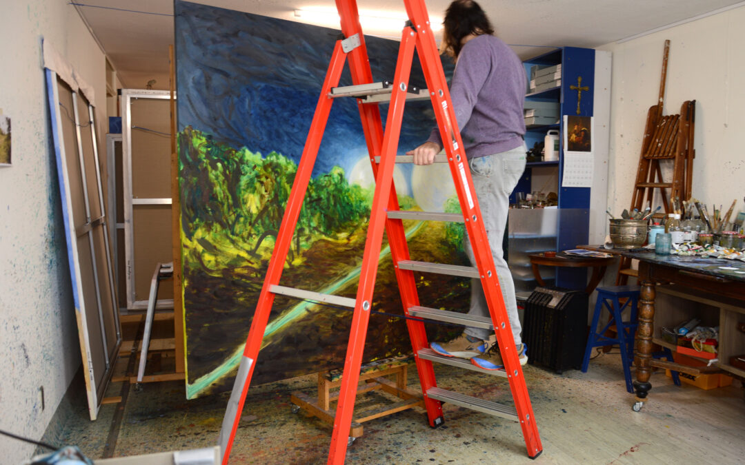 Work in Progress in the studio, ‘The Alchemy of Dreams’, October 2022