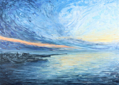 Clouds Searching for Peace in the Evening Light